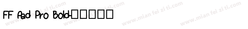 FF Aad Pro Bold字体转换